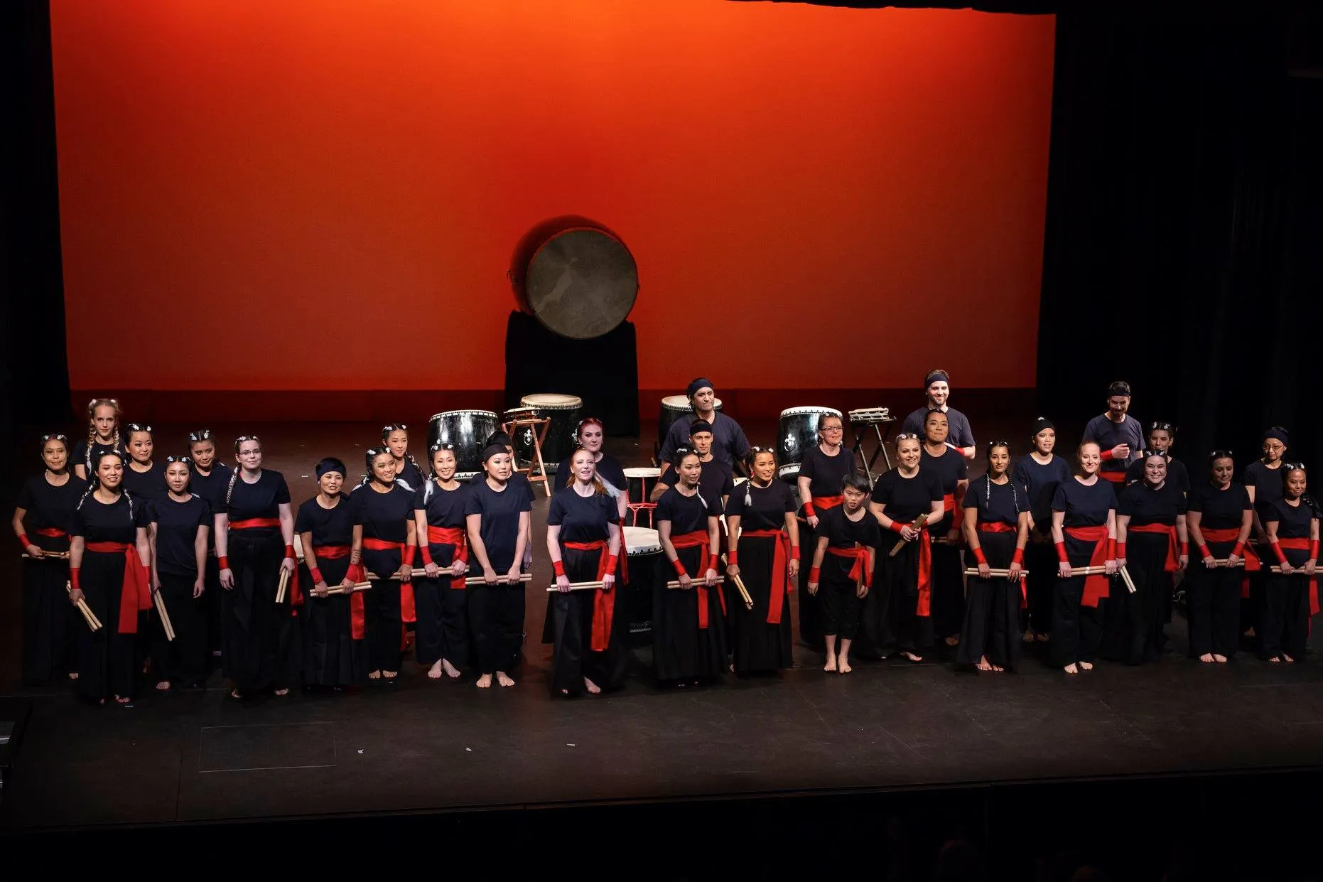 Tamashii Taiko Drummers performing